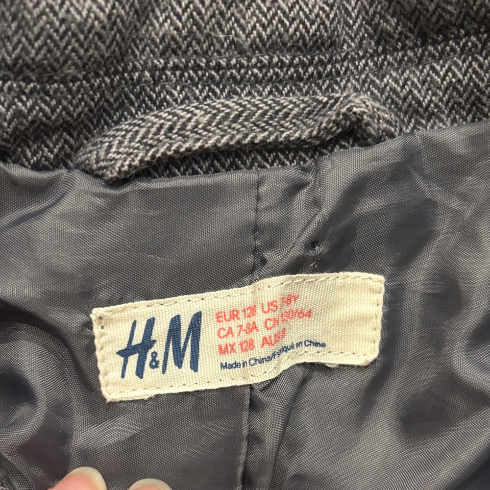 H&M Kids Charcoal Blazer, size 7-8 - Picture 2 of 11
